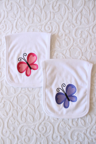 Butterfly Burp Cloth Set