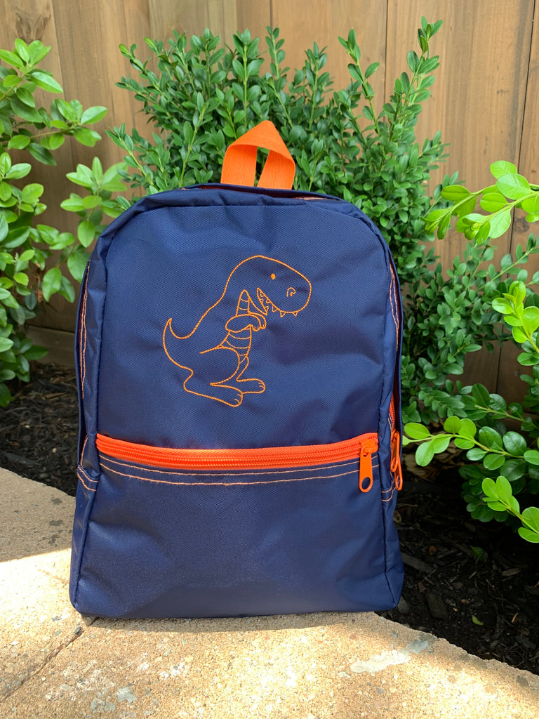 dinosaur mini backpack Dinosaur Nylon Small Backpack – Teeny Tiny Couture & Two Monkeys Monograms –