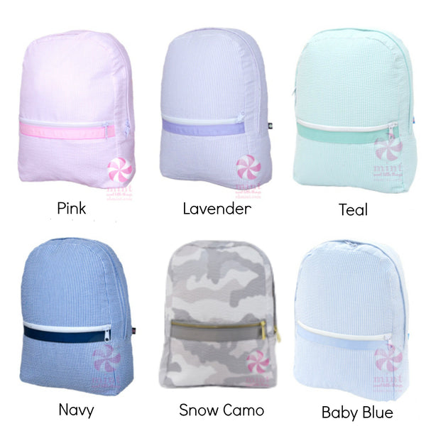 Small Seersucker Ballerina Backpack